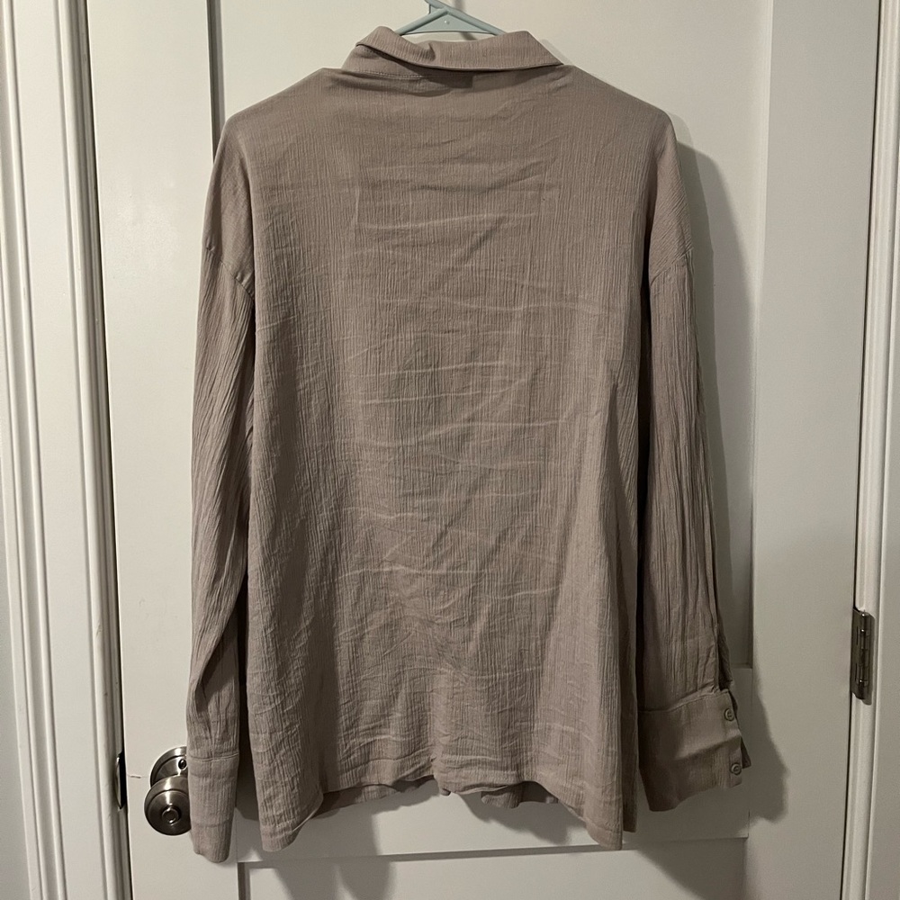 Light Gray Button Down - Picture 2 of 4